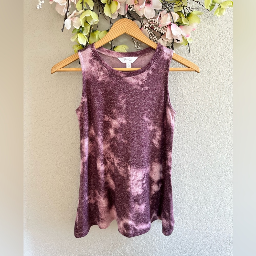 R+R girls tie dye shirt sleeve top size 12/14
